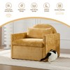 Aukfa Chenille Cat Couch w/ Pet Tunnel – Removable Cushion & Free Toy  High-Density Foam, Washable Cover – Cat-Friendly Furniture for Living Room - 3 of 4