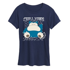 Women's - Pokémon - Snorlax Chill Vibes Short Sleeve Graphic T-Shirt - 1 of 4