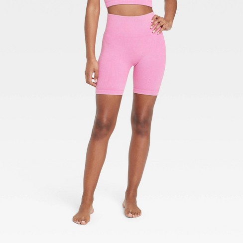 Women's High-rise Ribbed Seamless Bike Shorts 7 - Joylab™ : Target
