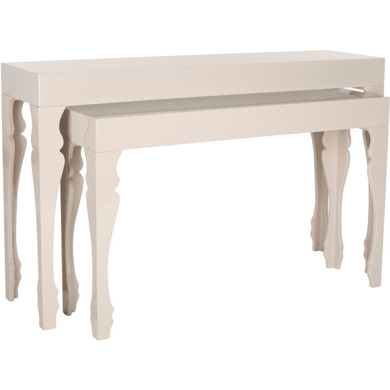 Beth French Leg Lacquer Stacking Console Table  - Safavieh, 3 of 8