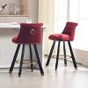 NicBex Luxury Accent Chair Barstools Set of 2 Living Room Chair with Upholstered Counter Height for Kitchen Island, Dining Room - 4 of 4