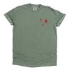 Simply Sage Market Whimsical Ho Ho Ho Front And Back Garment Dyed Tee - 3 of 4
