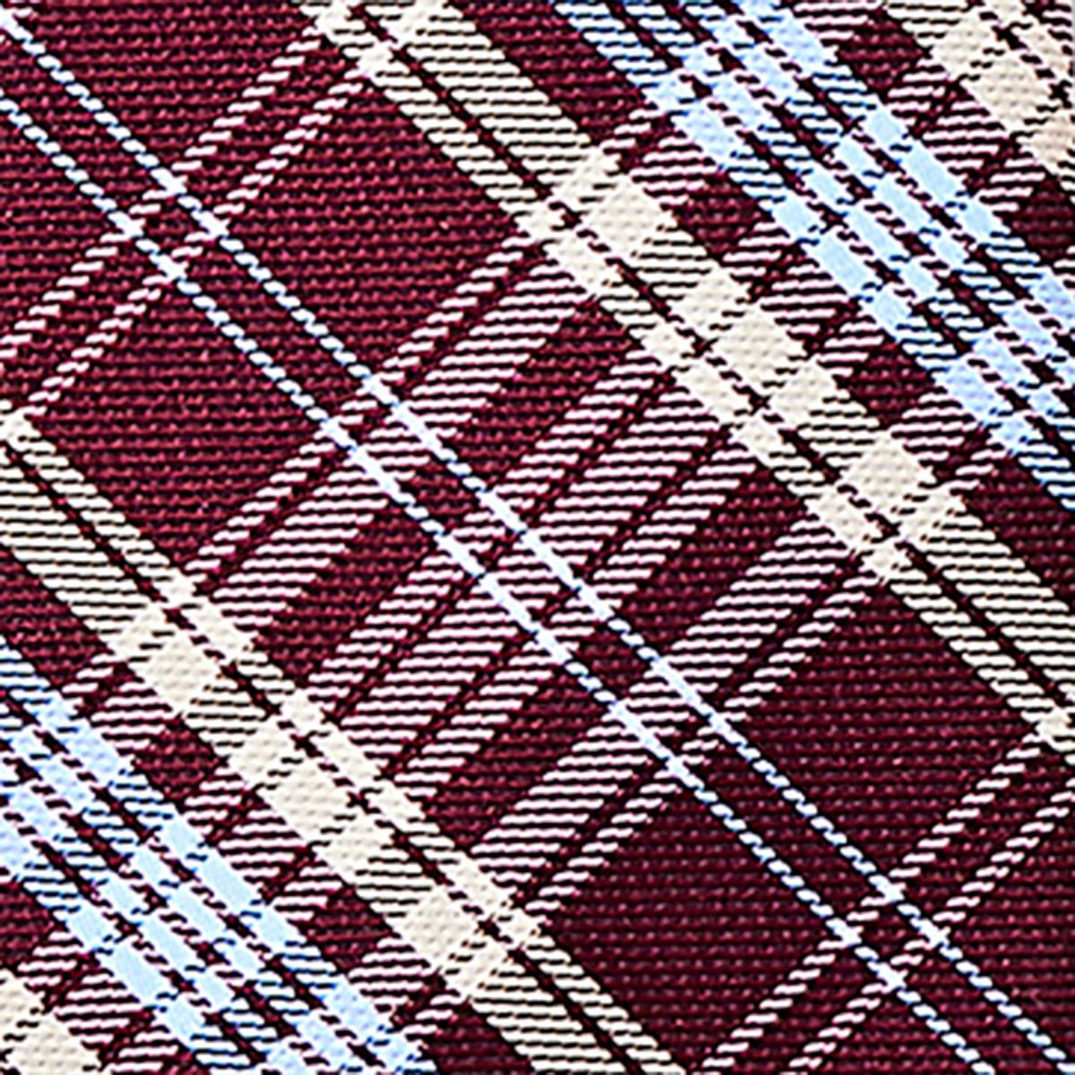Boys' Woven Plaid Zip Necktie - Cat & Jack™ Maroon - thumbnail 6