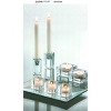 tagltd Chunky Decorative Clear Glass Sqaure Taper Candle Holder 1.5L x 1.5W x 3.13H Each Sold Separate - 3 of 3
