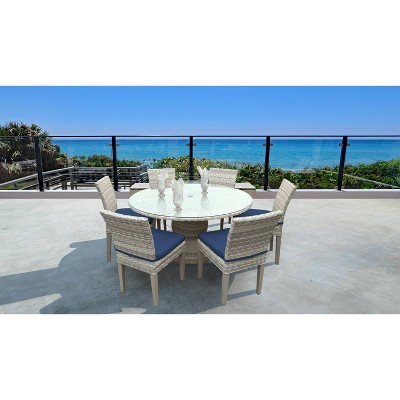 Fairmont 7pc Patio Dining Set - Navy - TK Classics