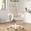 Infurnic Task and Office Chairs, Office Desk Chair with Adjustable Lumbar Support, High Back Chair for Home and Office, Brown, 24.8"*24.8"*49.2" - 3 of 4