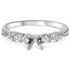 Pompeii3 1/3ct Diamond Engagement Semi Mount Ring Setting 14K - 4 of 4