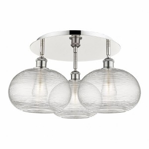 Ithaca - 3 Light Flush Mount In Industrial Style-10.5 Inches Tall and 21.75 Inches Wide - 1 of 1