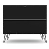 Rockefeller 35" Dresser in Black (3-Drawer) - 4 of 4