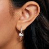 Hello Kitty Womens Cubic Zirconia And Enamel Hoop Earrings : Target