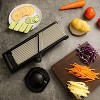 Attop Kitchen adjustable vegetable slicer, food chopper, potato slicer, tomato slicer, vegetable shredder, stainless steel with safety gloves - 3 of 4
