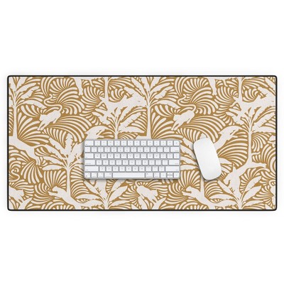 evamatise Big Cats and Palm Trees Jungle Desk Mat - Deny Designs