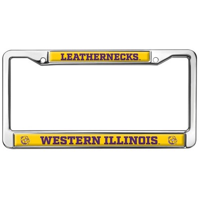 Western Illinois Leathernecks Full Size Standard License Plate Metal Frame
