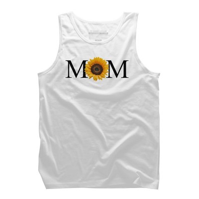 Men's Design By Humans Mother's Day Sunflower Mom By FridayFusion Tank Top