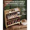Shoe Storage Cabinet with 2 Flip Drawers, Entryway Slim Shoe Rack, Freestanding Hidden Shoe Organizer Cabinet with Metal Legs - 4 of 4