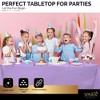 Plastic Tablecloth Disposable, Tablecloths for Rectangle Tables 54 inch. x 108 inch. Fits Tables Up to 8 Feet, Table Cloth for Party - SparkSettings - 2 of 4