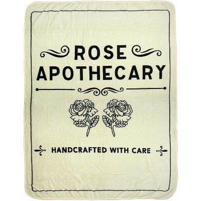 Schitt's Creek Rose Apothecary Super Plush Fleece Throw Blanket
