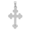 Black Bow Jewelry 14k Yellow or White Gold Small Budded Cross Pendant, 14 x 27mm - 3 of 4