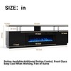 GustoWave 70 Inch Modern TV Stand with 36" Fireplace with Controller, High Gloss 2 Tier Entertainment Center for TVs Up to 80", Black - 2 of 4