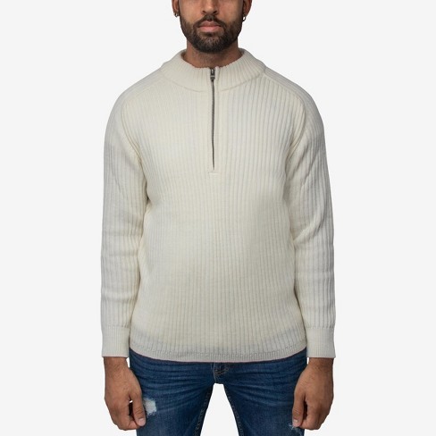 Men's Ribbed Half Zip Sweater