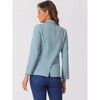 Allegra K Women's Work Office Casual Double Breasted Blazer with Pocket - 3 of 4