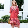 Anna-Kaci Women's Mixed Print Asymmetrical Hem Dress - 2 of 4