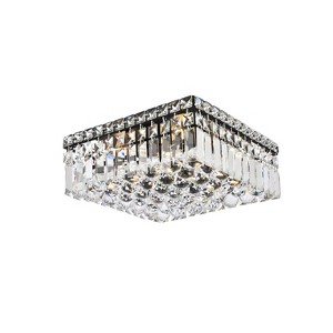 Elegant Lighting Maxime 12 inch black flush mount - 1 of 4