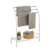 SunnyPoint Freestanding 3 Hanging Bar Towel Rack White (YP-TOWEL-WHT) - 2 of 3