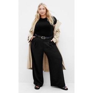 Women's Plus Size Jordan Pant - black | CITY CHIC - 1 of 4