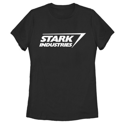 Women's Marvel Stark Industries Iron Man Logo T-shirt : Target
