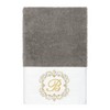 Linum Home Textiles 100% Turkish Cotton MONICA Gold Thread 3PC Embellished Towel Set - 3 of 4