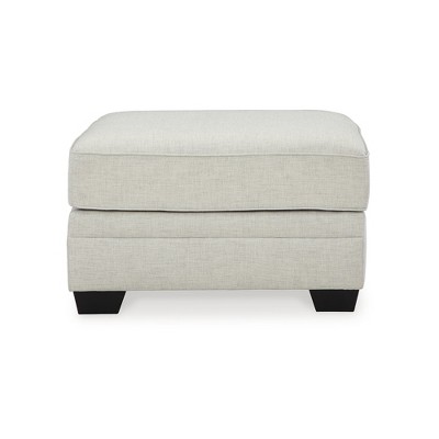 Huntsworth Dove Gray Traditional Oversized Accent Ottoman