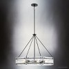 Urban Ambiance Luxury Mediterranean Indoor Chandelier,  24''H x 30"W x 30''D,  Matte Black Finish, UHP5071 - 3 of 4