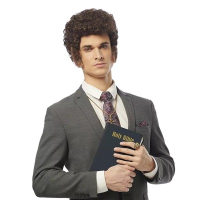 Costume Culture by Franco LLC Righteous Preacher Adult Costume Wig | Brown