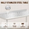 Stainless Steel Prep Table 48x24 Inch, NSF Certified Kitchen Work Table with Adjustable Undershelf, Heavy Duty & Rustproof for Restaurants, Bakeries - 4 of 4