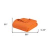 HomeRoots Queen Burnt Orange Cotton Woven Geometric Blanket - 3 of 4