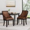 NicBex Retro Mid-Century Style Upholstered Dining Chairs Set of 2 with Curved Legs,Modern Accent Chairs for Dining Room,Living Room - 3 of 4