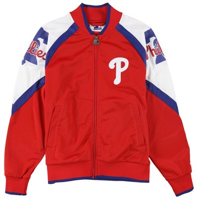 STARTER Womens Philadelphia Phillies Track Jacket Sweatshirt