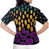 LA LEELA Women's Button Down Blouses Funky Vacation Button Up Casual Summer Beach Blouse Short Sleeve Hawaiian Shirts - 2 of 4