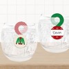 Big Dot of Happiness Ugly Sweater - Holiday and Christmas Party Paper Beverage Markers for Glasses - Drink Tags - Set of 24 - 3 of 4