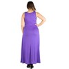 Plus Size Simple A-Line Tank Maxi Dress - 24seven Comfort Apparel™ - 3 of 4