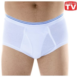 Wearever Men's Classic Reusable Incontinence Briefs – Light to Moderate Absorbency - 1 of 4