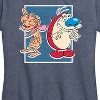 Women's - Ren & Stimpy - Friendly Laughter Short Sleeve Graphic T-Shirt - image 2 of 4