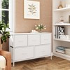 5 Drawer Dresser, Long Fabric Storage Unit for Bedroom, Closet, Living Room, Hallway & Nursery - 2 of 4