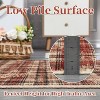 Nasitip Washable Rug -Modern Plaid Area Rug Non Slip Soft Rugs for Bedroom Home Office Dining Room - 2 of 4