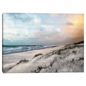 Masterpiece Art Gallery 30"x40" Quiet Moment by Studio Arts Canvas Art Print: Modern Style, Ocean & Landscape Scene - 1 of 4