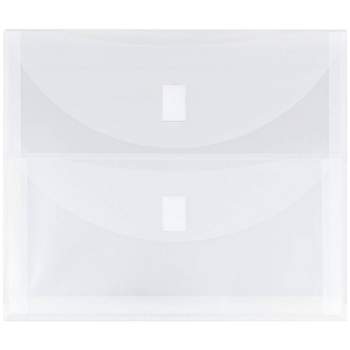 School Smart Zipper Binder Pouches , 7 X 10 Inches, Clear And