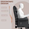 Okak Executive Office Chair with Adjustable Height, Computer Chair with Footrest and Lumbar Support, Criss Cross Chair for Home, Office - 3 of 4