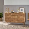 Warrenton Boho Handcrafted 2 Door Acacia Wood Sideboard Natural - Christopher Knight Home: Exotic Storage Cabinet - image 2 of 4