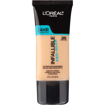 L'Oreal Paris Infallible Pro-Glow Foundation Normal/Dry Skin with SPF 15 - 1 fl oz